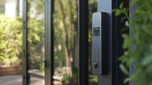 Fechadura eletrônica para porta de vidro